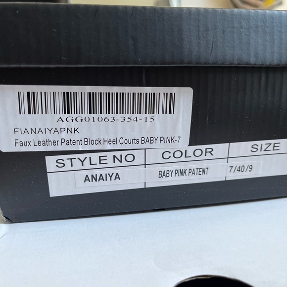 Nasty Gal Anaiya Baby Pink Pointed Toe Heels. Faux Patent - Picture 10 of 10